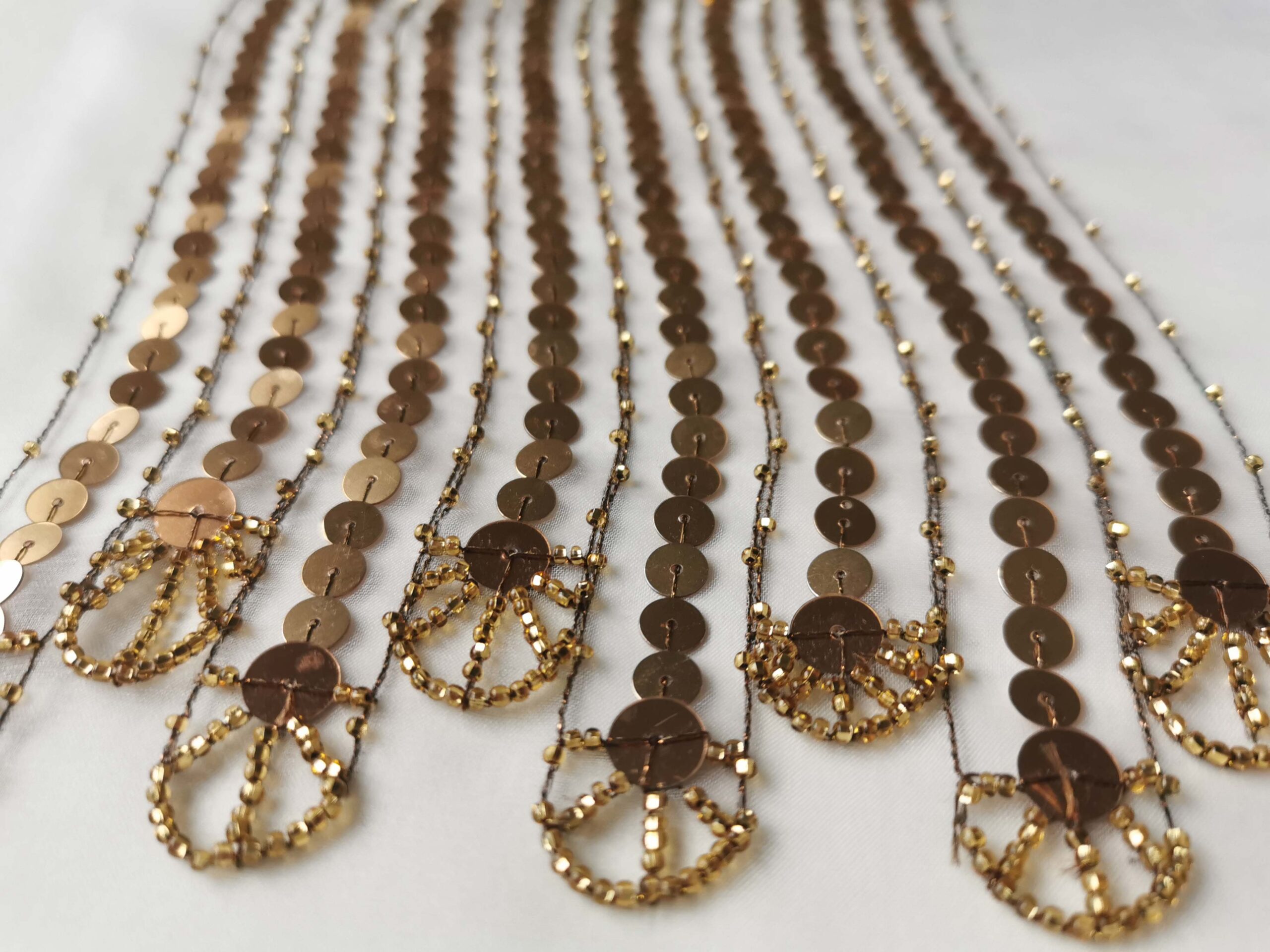 Ankündigung textile Kurse im Atelier Stark und Köppe Magdeburg Beispielbild luneville Stickerei von Lisa Reichmann